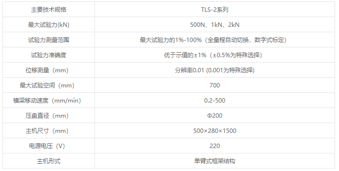 TLS-2系列液晶數(shù)顯彈簧拉壓試驗機(jī)